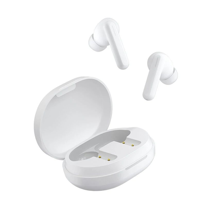 Haylou GT7 white earbuds side view