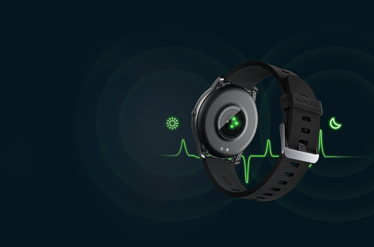 Haylou Solar Smart Watch Monitoramento constante do coração