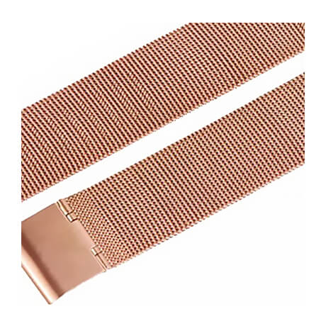 Pulsera milanesa de metal en oro rosa para Haylou LS02