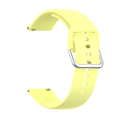 Correa de reloj de silicona suave amarilla para Haylou Solar