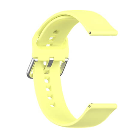 Correa de reloj de silicona suave amarilla para Haylou Solar