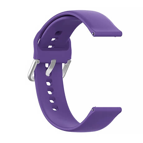 Correa de reloj de silicona suave de color púrpura para Haylou Solar