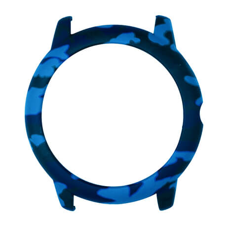 Funda de reloj con patrón de camuflaje azul para Haylou Solar LS05