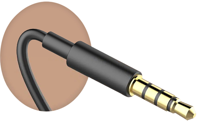 Haylou H8 Conector de auriculares de 3,5 mm con chapado en oro de alta gama