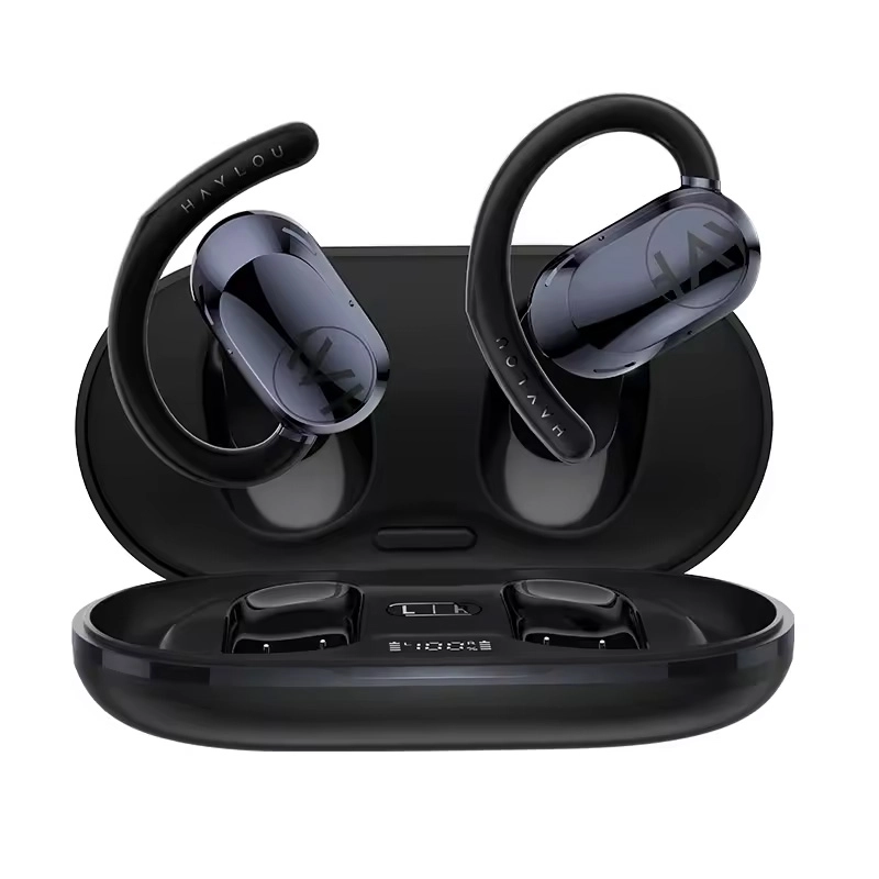 HAYLOU Earhook 1 negro con estuche de carga