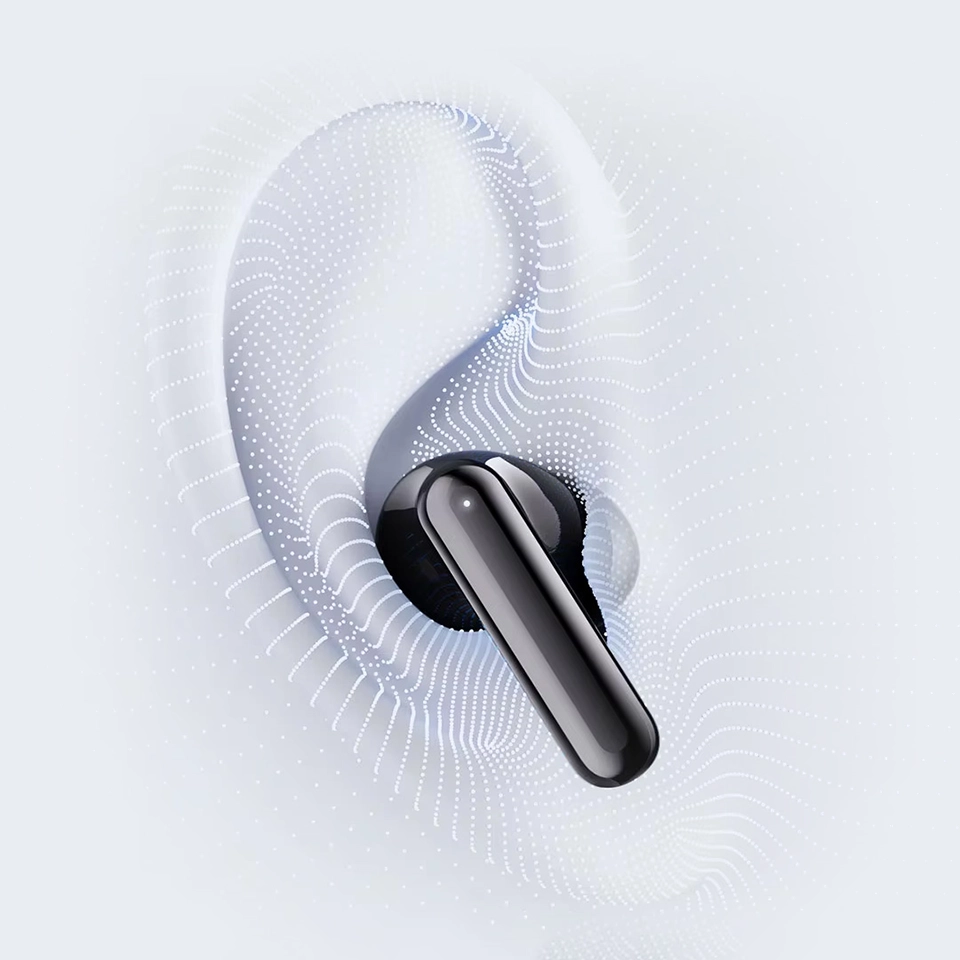 Auricular HAYLOU Flowbuds N50 en la oreja