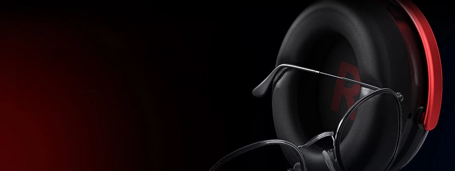 Dise&ntilde;o de auriculares HAYLOU HexStorm G1 compatible con gafas