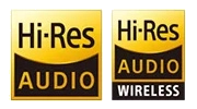 Iconos Hi-Res Audio y Hi-Res Audio Wireless