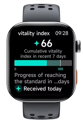 Pantalla del índice de nivel de actividad de HAYLOU Watch Hyper