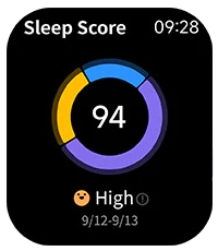 Puntuación de sueño del HAYLOU Watch 3