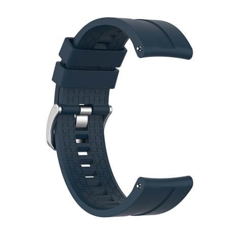 Dark blue lattice elegant silicone watch strap for Haylou LS02