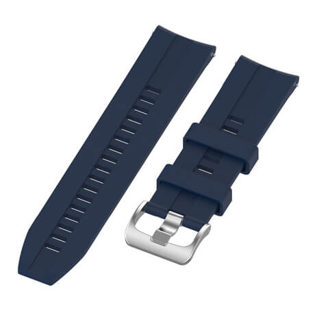 Dark blue lattice elegant silicone watch strap for Haylou LS02