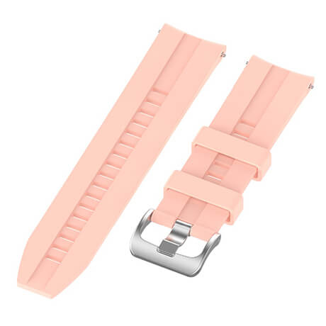 Pink lattice elegant silicone watch strap for Haylou LS02