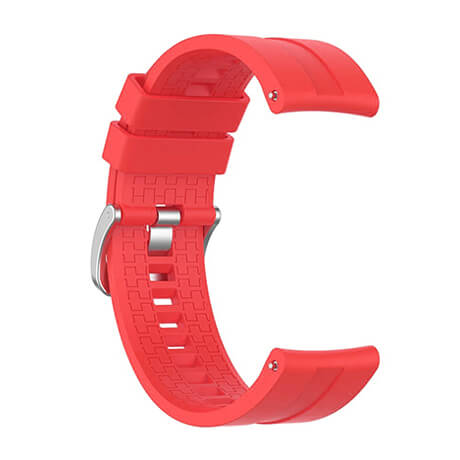 Red lattice elegant silicone watch strap for Haylou LS02