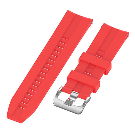 Red lattice elegant silicone watch strap for Haylou LS02