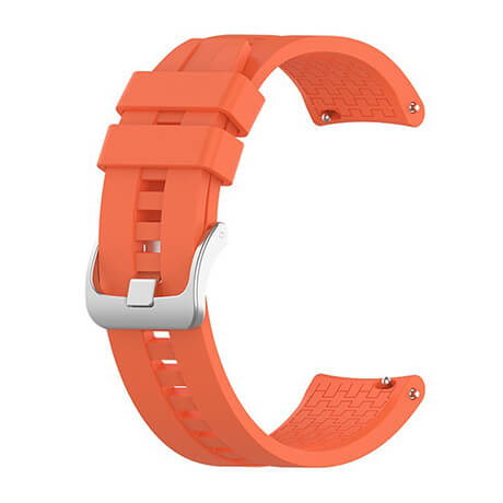 Orange lattice elegant silicone watch strap for Haylou LS02