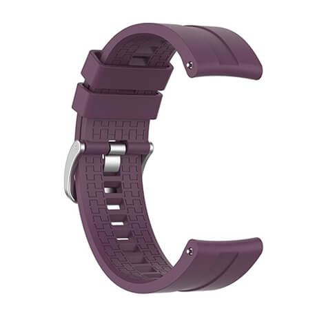 Purple lattice elegant silicone watch strap for Haylou LS02