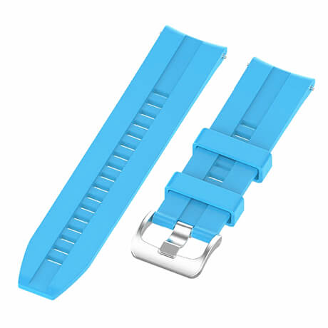 Sky Blue lattice elegant silicone watch strap for Haylou LS02