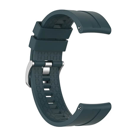 Dark Green lattice elegant silicone watch strap for Haylou LS02
