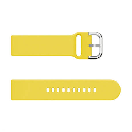 Yellow soft silicone watch strap for Haylou LS02