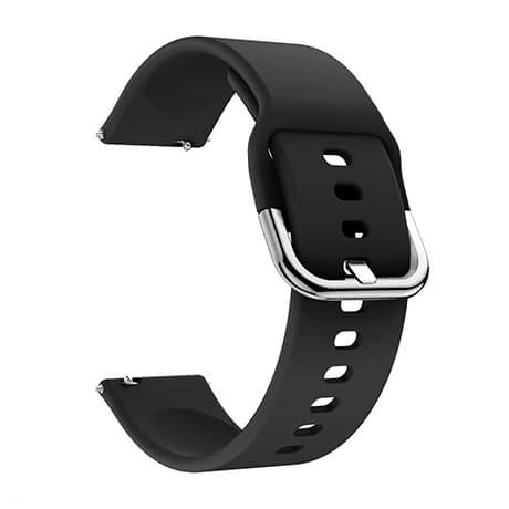 Black soft silicone watch strap for Haylou LS02