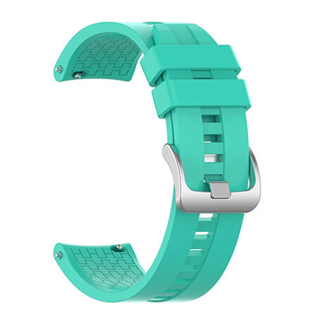 Green Bakeey 22mm cross grain silicone watch band for Haylou Solar