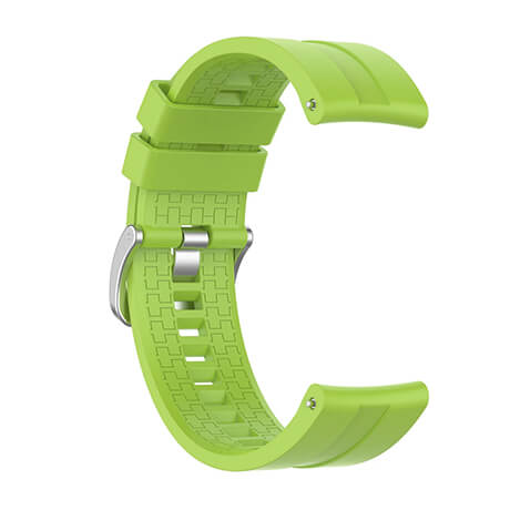 Light Green Bakeey 22mm cross grain silicone watch band for Haylou Solar