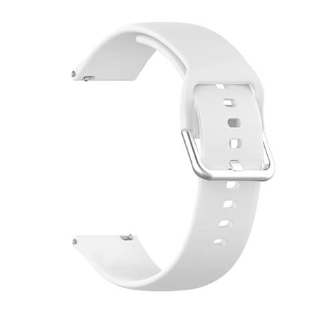 White soft silicone watch strap for Haylou Solar