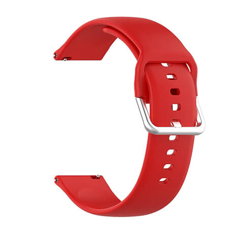 Red soft silicone watch strap for Haylou Solar