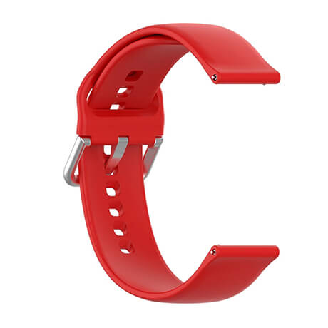 Red soft silicone watch strap for Haylou Solar