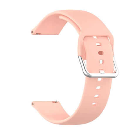 Pink soft silicone watch strap for Haylou Solar