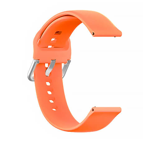 Orange soft silicone watch strap for Haylou Solar