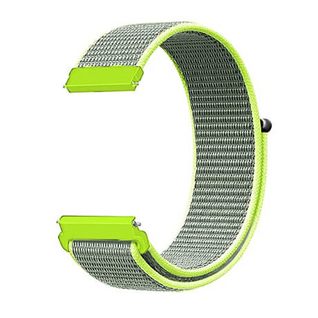 Green nylon canvas replacement strap for Haylou Solar
