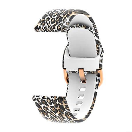 Leopard pattern watch band for Haylou Solar LS05