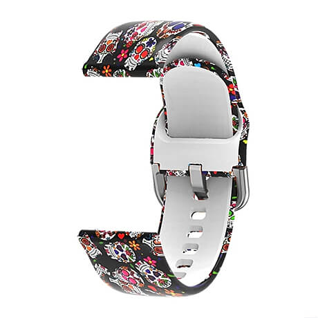 Skull pattern watch band for Haylou Solar LS05