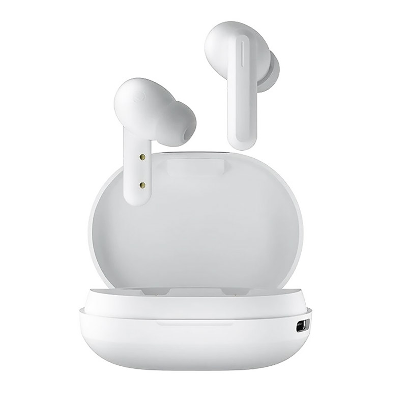 Haylou GT7 white earbuds with case