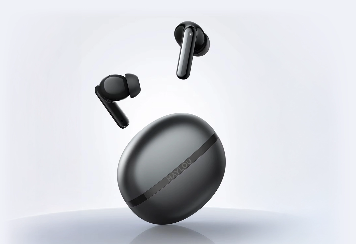 HAYLOU Flowbuds N50 aluminum case and earbuds