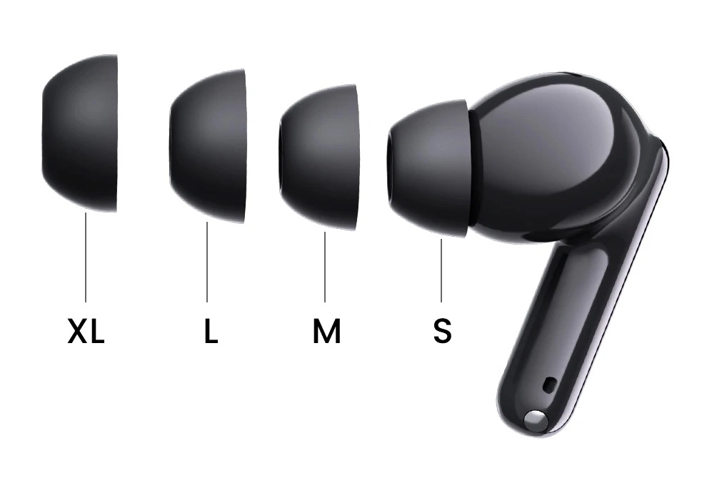 HAYLOU Flowbuds N55 ear tips sizes