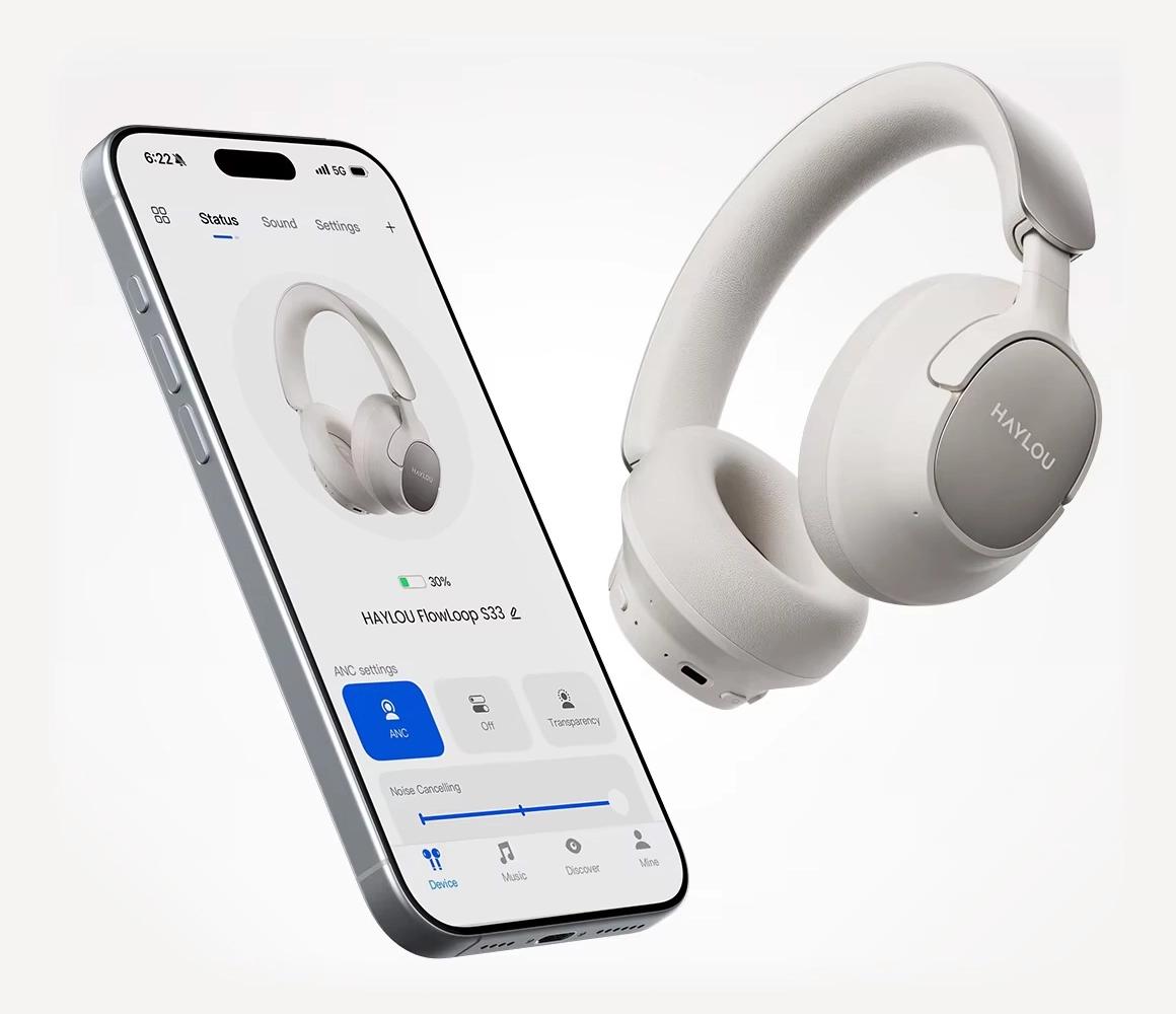 HAYLOU FlowLoop S33 with Haylou Sound app