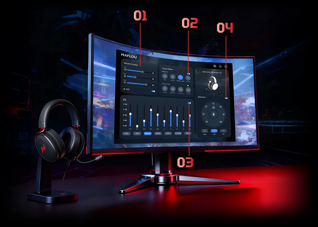 HAYLOU HexStorm G1 software