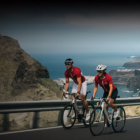 Two cyclists with HAYLOU IRON N1