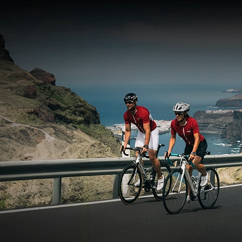 Two cyclists with HAYLOU IRON N1