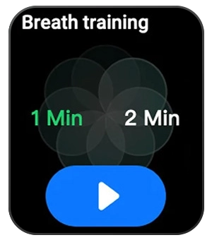 HAYLOU IRON N1 Breath training screen