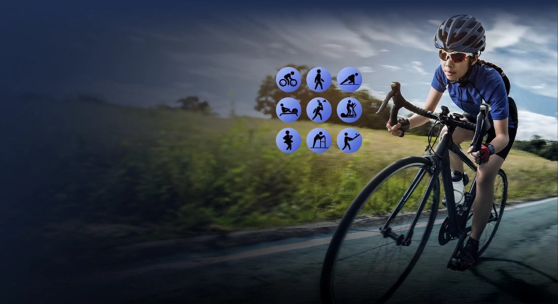 Cyclist uses Haylou Iron Neo