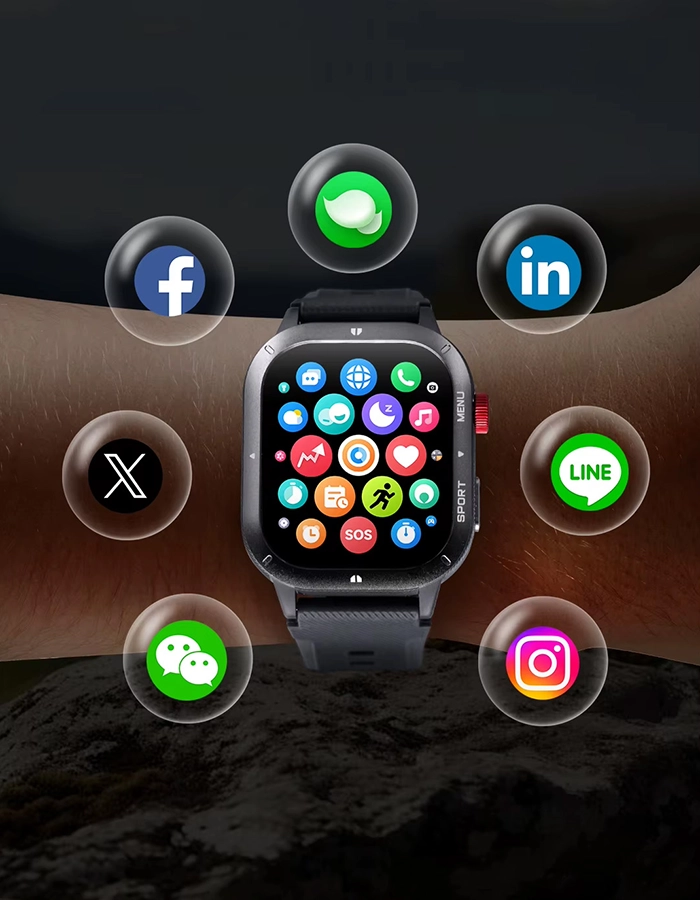 Haylou Iron Neo with many icons