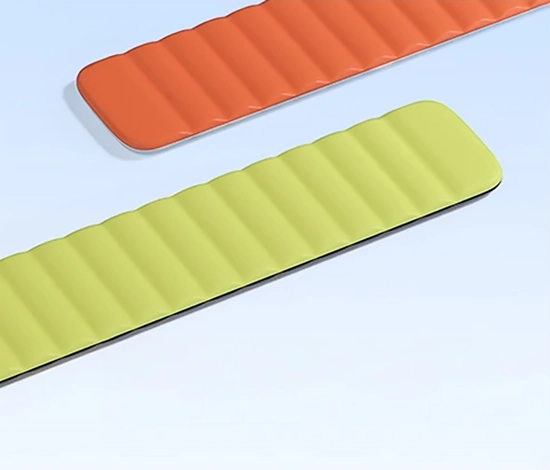 Silicon strap wave-pattern design