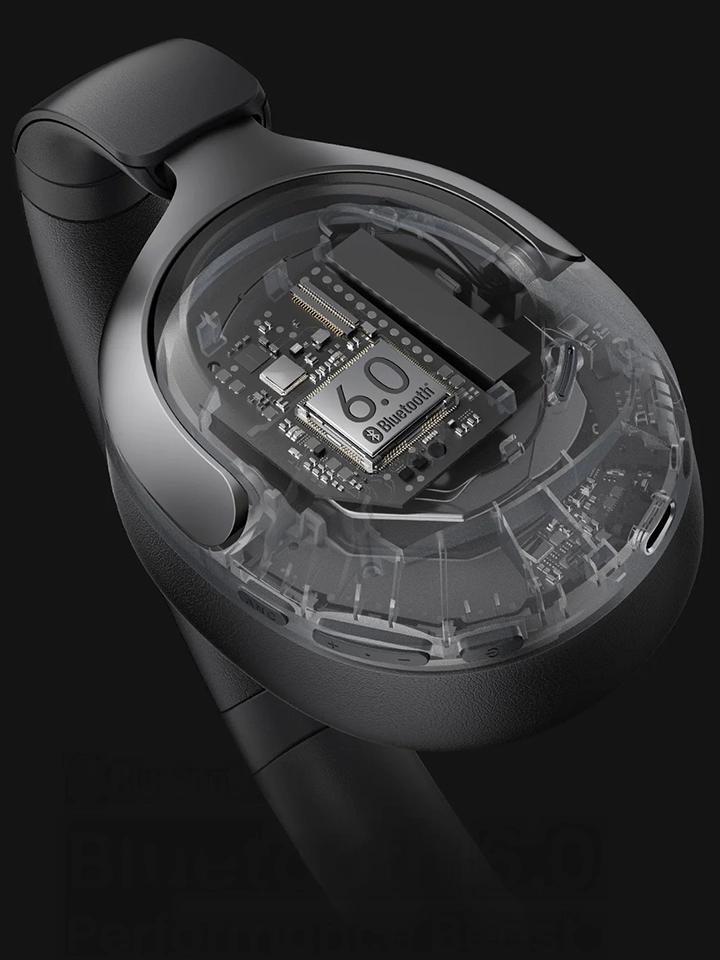 Haylou S40 wireless headphones featuring Bluetooth 6.0 module