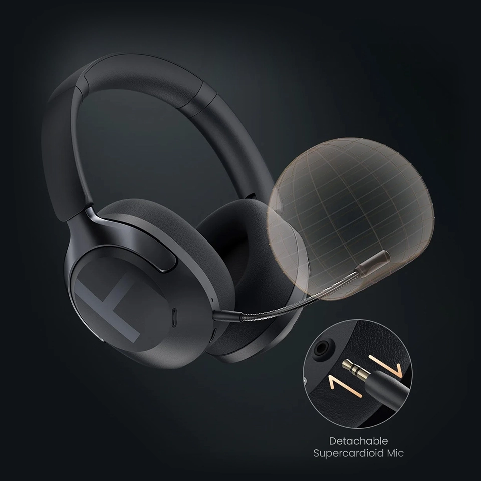 Gaming-ready Haylou S40 headphones featuring removable mic