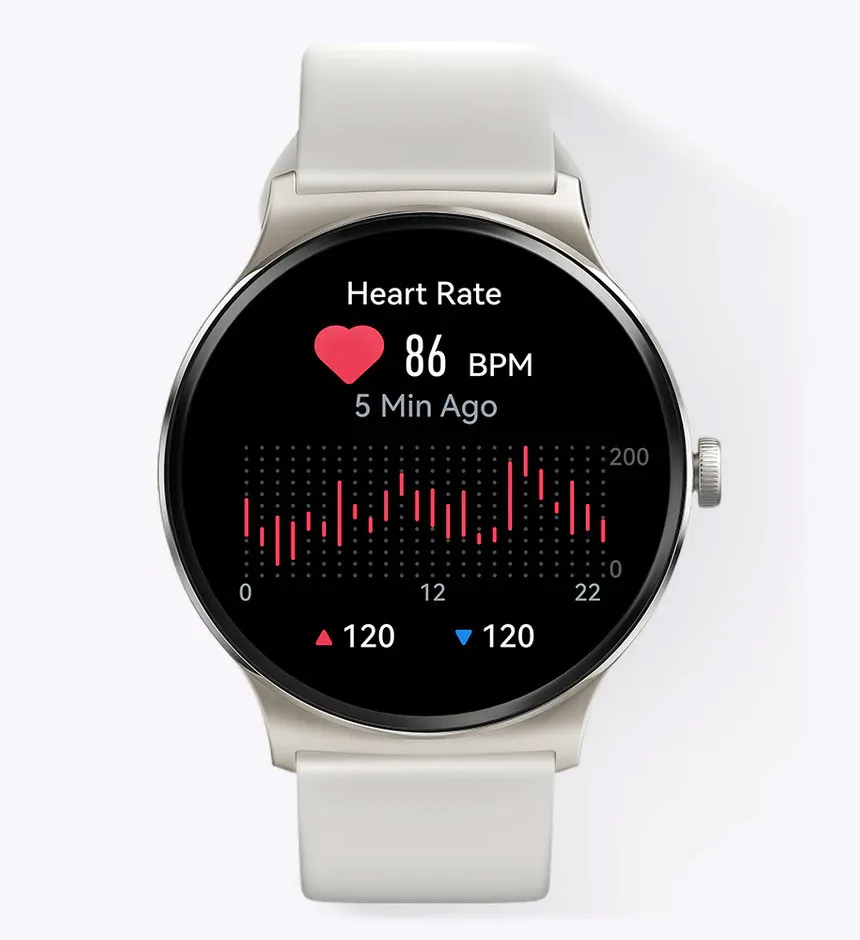 Haylou Solar Lite Heart Rate screen