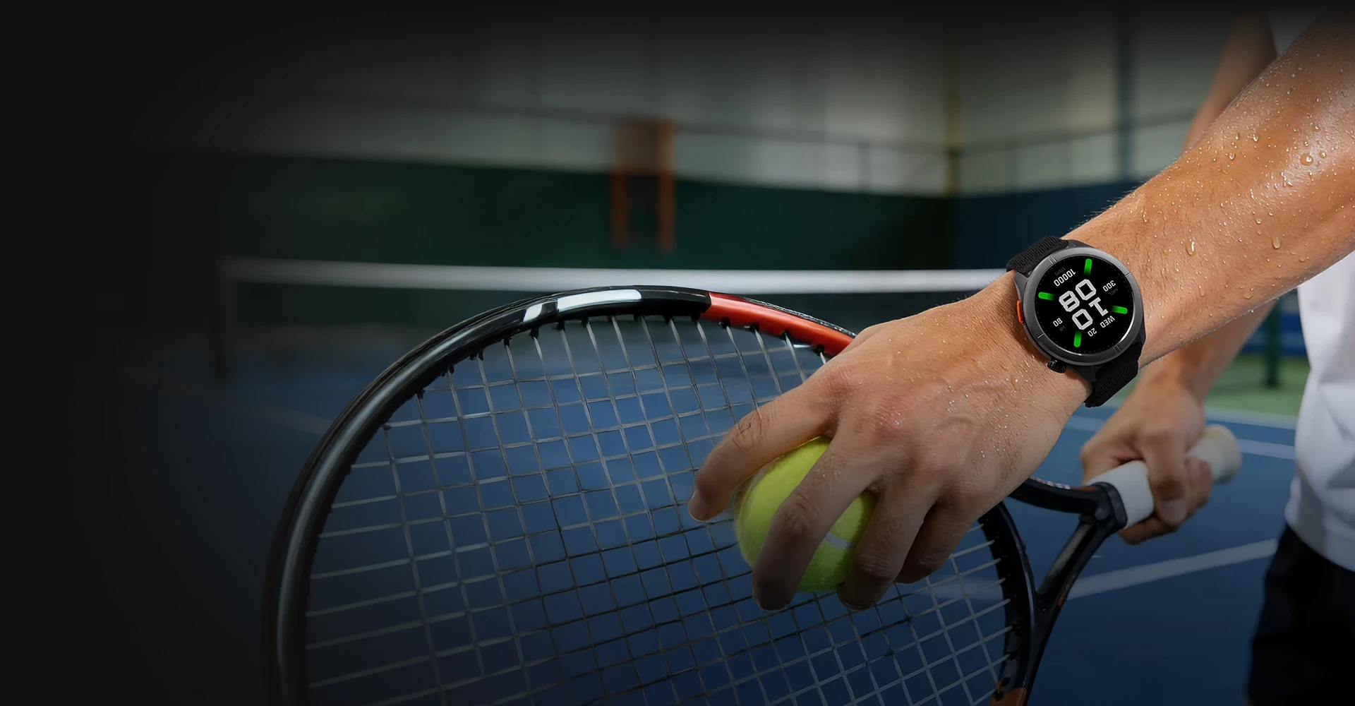 HAYLOU Solar Neo 2 on tennis player wrist